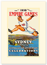 Sydney Empire Games - Premium Vintage Collectible Blank Greeting Card