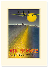 Aviation Amerique Du Sud - South America - Premium Vintage Collectible Blank Greeting Card