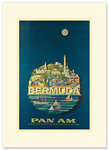 Pan Am Bermuda - Premium Vintage Collectible Blank Greeting Card