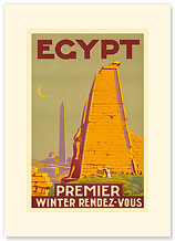 Egypt, Premier Winter Rendez-Vous - Premium Vintage Collectible Blank Greeting Card