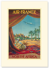 Aviation North Africa - Premium Vintage Collectible Blank Greeting Card