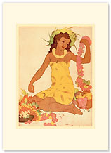 Leimaker, Hawaii - Personalized Vintage Collectible Greeting Card