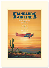 Standards Air Line - Premium Vintage Collectible Blank Greeting Card