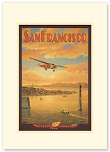 San Francisco - Premium Vintage Collectible Blank Greeting Card