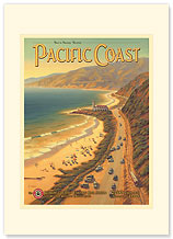 Pacific Coast - Premium Vintage Collectible Blank Greeting Card