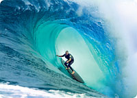 Jaws Barrel - Hawaiian Thick Premium Postcard