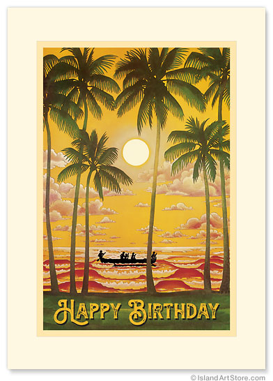 Hawaii - Personalized Vintage Collectible Greeting Card