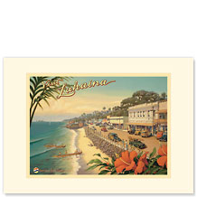 Visit Lahaina - Maui Hawaii - Personalized Vintage Collectible Greeting Card