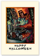 Faster than Disaster - Halloween Greeting Card