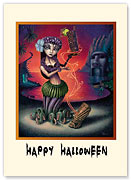 Jungle Witch - Halloween Greeting Card