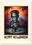 Frankenstein - Halloween Greeting Card