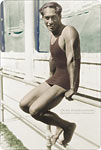 Duke Kahanamoku - Hawaiian Vintage Postcard