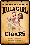 Hula Girl Cigars Aloha from Hawaii - Hawaiian Vintage Postcard