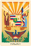Ua Mau ke Ea o ka 'Āina i ka Pono - Hawaii State Motto - Hawaiian Vintage Postcard