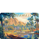 Hawaii - A Walk in the Park - Hawaiian Vintage Postcard