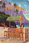 Tiki Bar - Bali Hai, Makana Mountain - Kauai Hawaii - Hawaiian Vintage Postcard