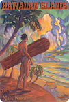 Hawaii Islands Nalu Kane - Hawaiian Vintage Postcard