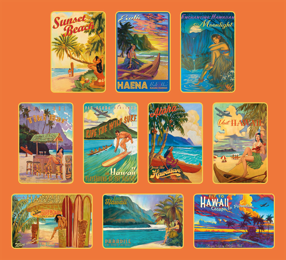 Hawaiian Boxed Postcards - Hawaii - Rick Sharp Vintage Collection