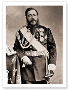 The Merrie Monarch - Hawaiian King David Kalākaua (Kalakaua) (1836-1891) - Fine Art Black & White Carbon Prints