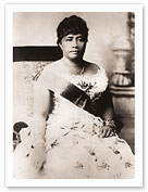 Queen Lili‘uokalani (Liliuokalani) - Portrait of the Hawaiian Queen (1838-1917) - Fine Art Black & White Carbon Prints