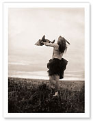Offering the Buffalo Skull - Mandan, North American Indians - Fine Art Black & White Carbon Prints