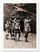 Yebichai War Gods - Navajo Ceremony - The North American Indians - Fine Art Black & White Carbon Prints