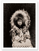 Eskimo Child - Noatak Native, Alaska - North American Indians - Fine Art Black & White Carbon Prints