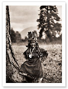 Flathead Childhood - Salish Native Boy - North American Indians - Fine Art Black & White Carbon Prints