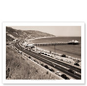 Along the Malibu Coast 1941 - Southern California - Fine Art Black & White Carbon Prints