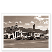 Malibu Beach Cafe - Roosevelt Highway California - c. 1940's - Fine Art Black & White Carbon Prints