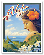 Aloha - Hawaii - Plumeria Flowers - Fine Art Prints & Posters