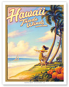 Hawaii Trade Winds - Hula Dancer - Fine Art Prints & Posters