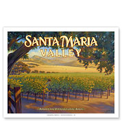 Santa Maria Valley Wineries - Giclée Art Prints & Posters