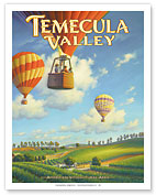 Temecula Valley Wineries - Riverside County - Giclée Art Prints & Posters