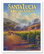 Santa Lucia Highlands Wineries - Boekenoogen Winery - Giclée Art Prints & Posters