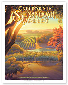 California Shenandoah Valley Wineries - Giclée Art Prints & Posters