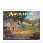 Amador Wineries - El Dorado County - Giclée Art Prints & Posters