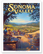 Sonoma Valley Wineries - Kunde Family Estate - Giclée Art Prints & Posters