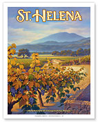 St. Helena Wineries - Collins Holystone Vineyards - Giclée Art Prints & Posters