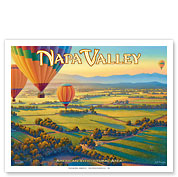 Napa Valley Wineries by Hot Air Balloon - Fine Art Prints & Posters