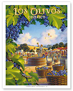 Los Olivos District - Santa Ynez Valley - Giclée Art Prints & Posters