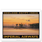 England - Egypt - India - Imperial Airways - Giclée Art Prints & Posters