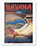 Havana, Cuba - Pan American Airways (PAA) - Giclée Art Prints & Posters