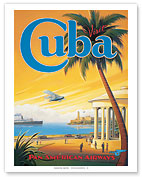 Visit Cuba - Pan American Airways (PAA) - Havana Bay - Morro Cabana - Fine Art Prints & Posters
