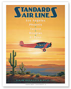 Standard Air Lines - The Fair Weather Route - Fokker F-V22 - Giclée Art Prints & Posters