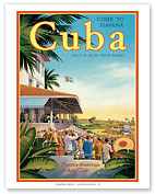 Come to Havana, Cuba - Oriental Park Racetrack, Marianao - Havana-American Jockey Club - Fine Art Prints & Posters