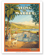 Along the Malibu - The California Coast Highway - Motorcoach Touring Company - Adamson House (Taj Mahal of Tile) - Fine Art Prints & Posters