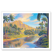 Lazy Days - Kapiolani Park - Oahu, Hawaii - Giclée Art Prints & Posters