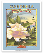 Gardenia - Aloha Seeds - Big Island Seed Company - Big Island Fragrance - Giclée Art Prints & Posters