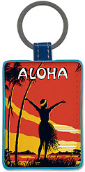 Aloha OE - Hawaiian Leatherette Keychains